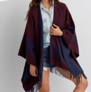American Eagle Southwestern Fringe Poncho